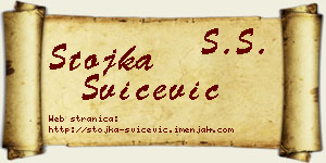 Stojka Svičević vizit kartica